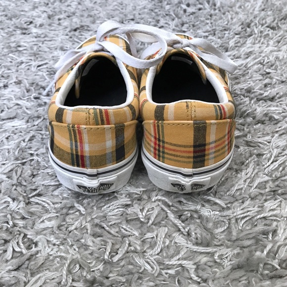 Y2K Vans Era Plaid Yellow Low Top - Picture 5 of 6